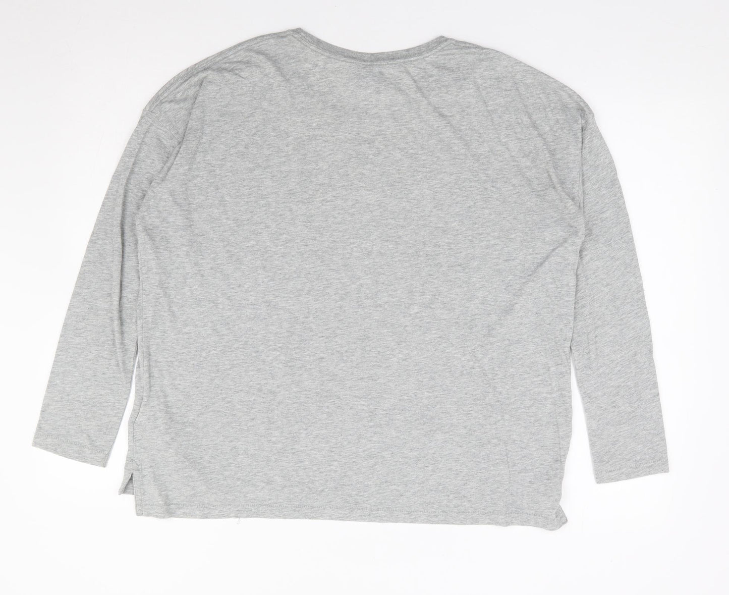 Nike Womens Grey Polyester Jersey T-Shirt Size M Round Neck