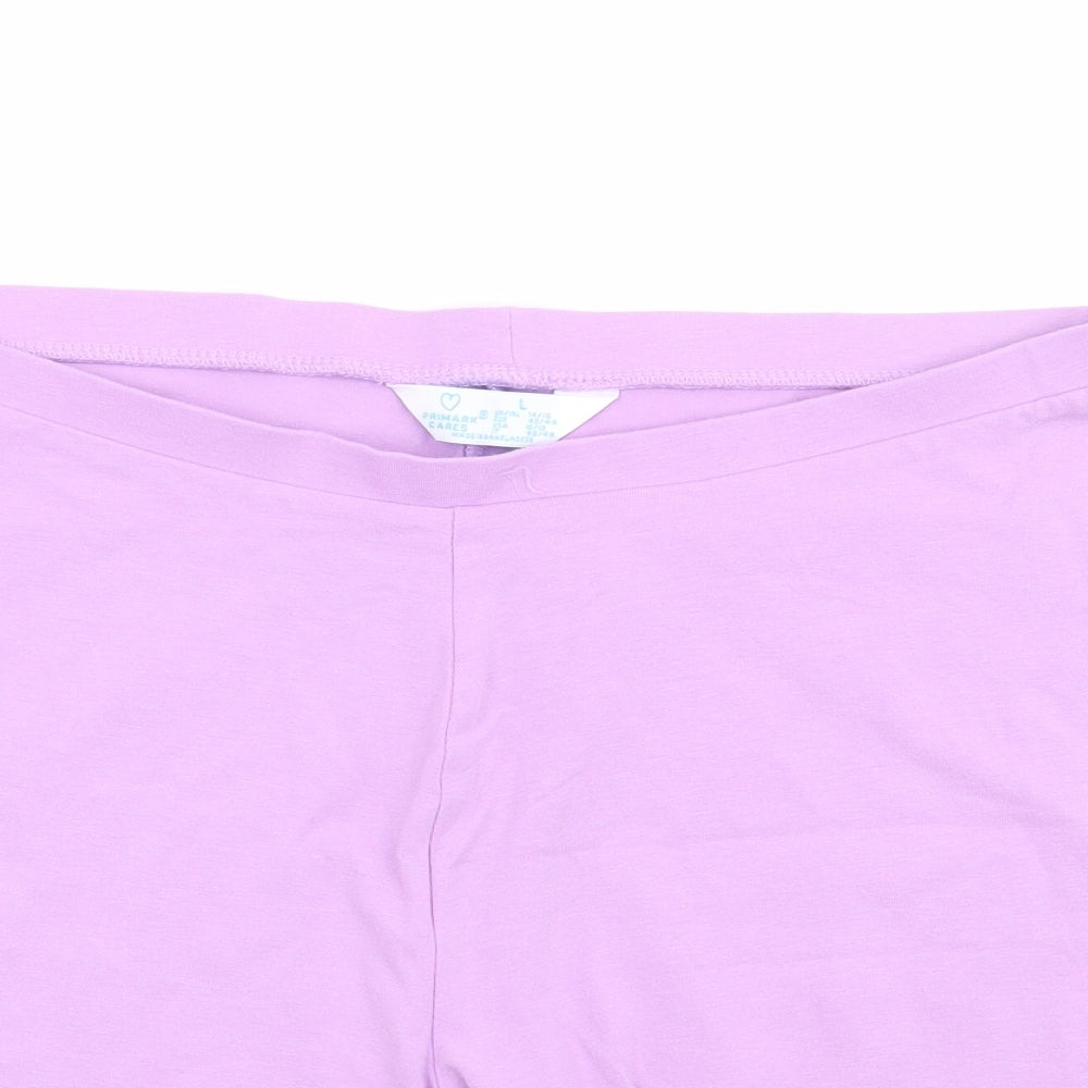 Primark Womens Purple Cotton Athletic Shorts Size 14 L7 in Regular