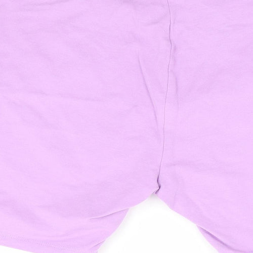 Primark Womens Purple Cotton Athletic Shorts Size 14 L7 in Regular