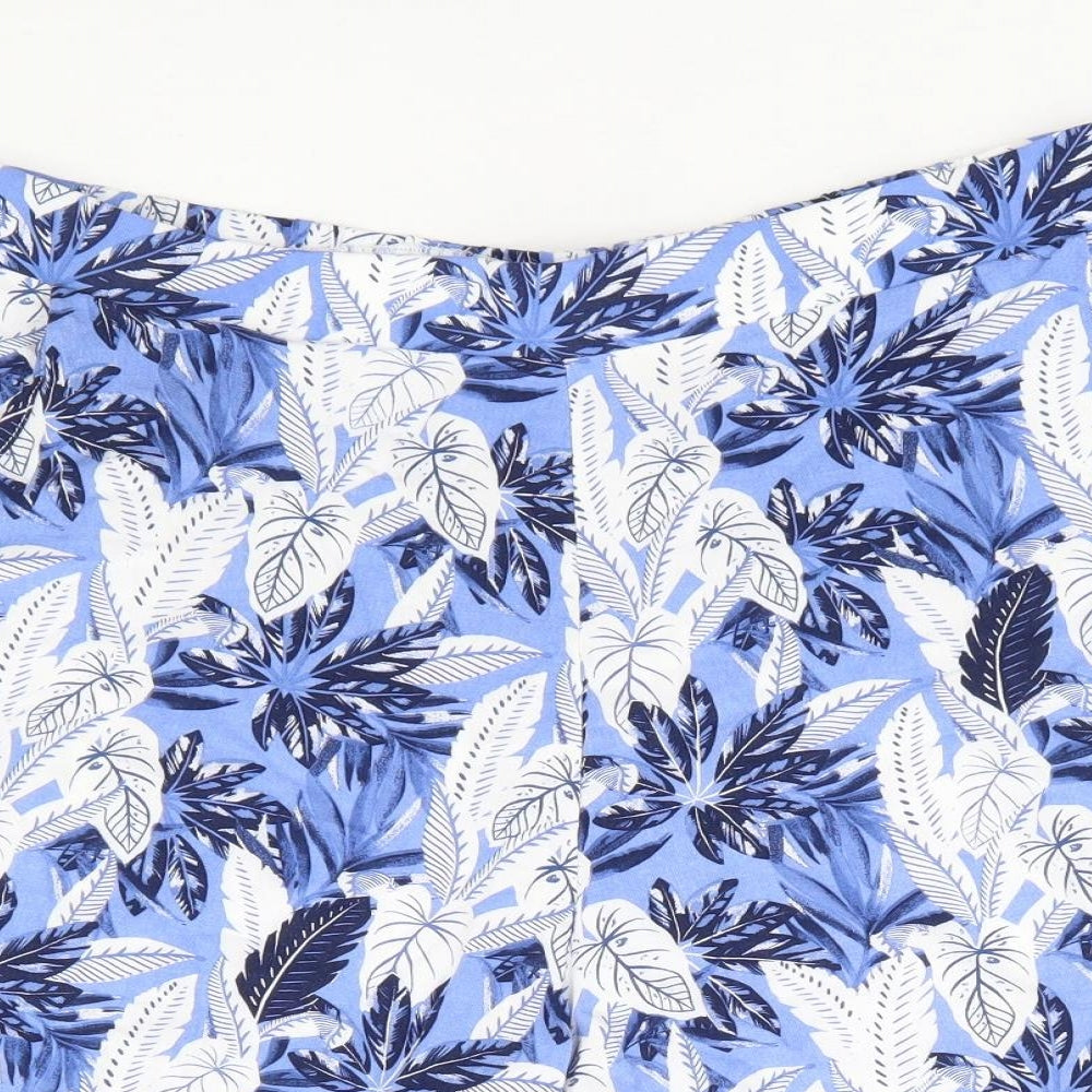 Bonmarché Womens Multicoloured Floral Viscose Chino Shorts Size 14 L9 in Regular