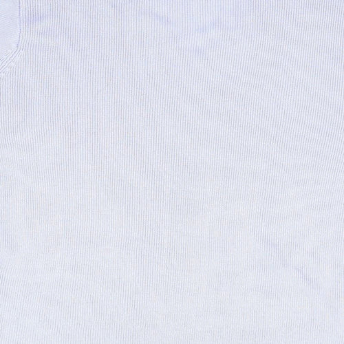 Preworn Womens Purple V-Neck Polyester Pullover Jumper Size S