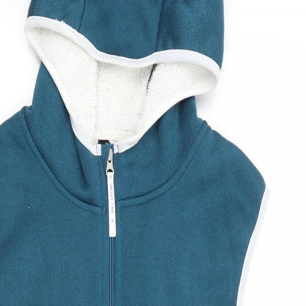 ESMARA Womens Green Gilet Jacket Size 12 Zip - Fur Lined