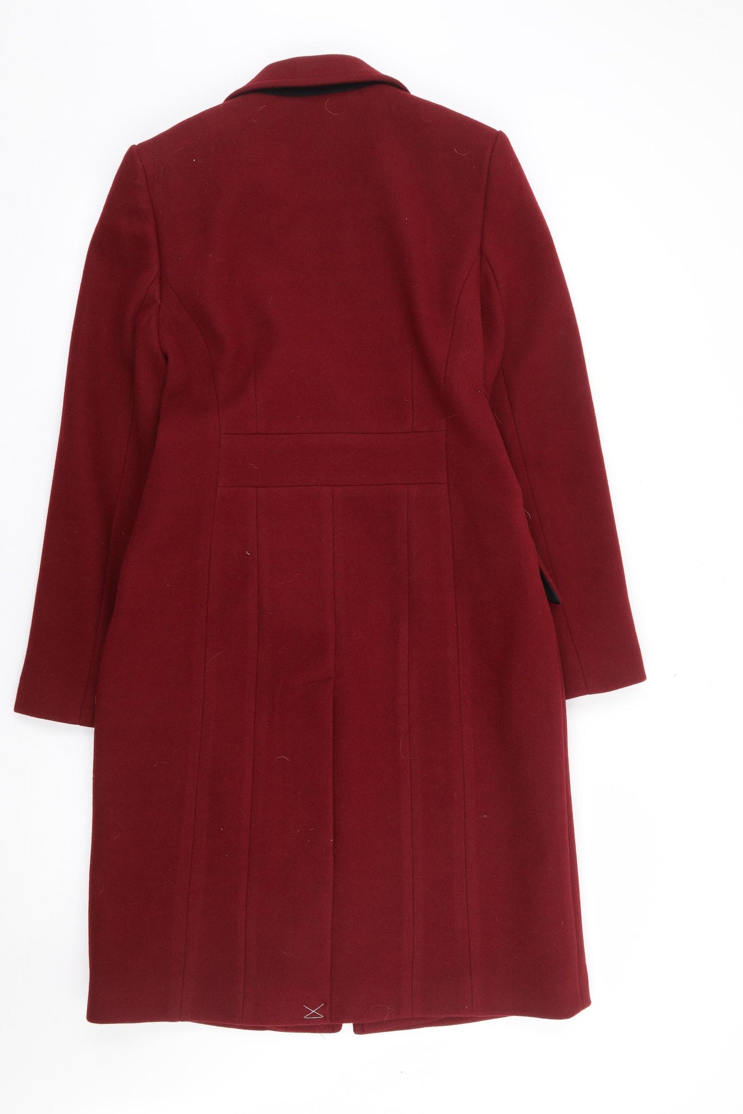 Principles Womens Red Overcoat Coat Size 10 Button