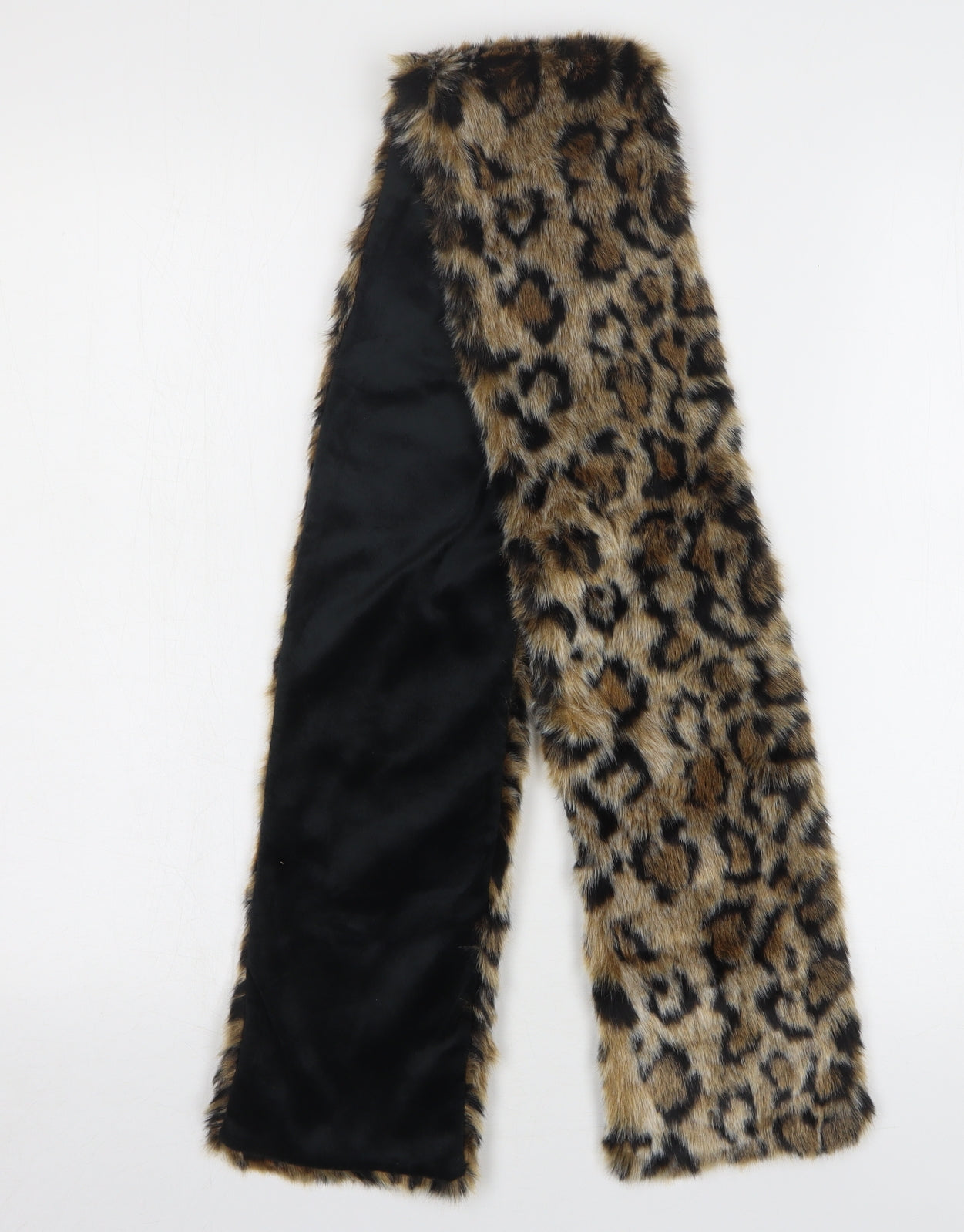 Primark Womens Multicoloured Animal Print Acrylic Scarf - Leopard Print