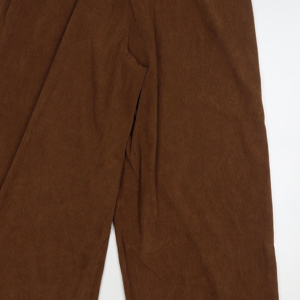 SheIn Womens Brown Polyester Chino Trousers Size XL L28 in Regular