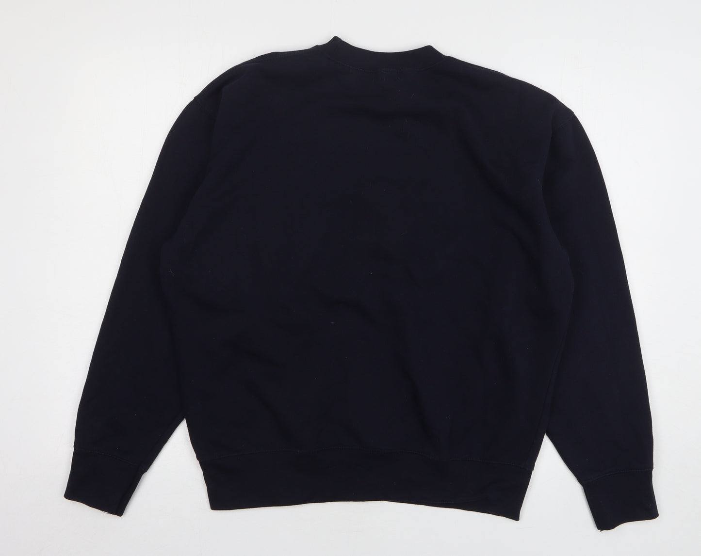 PRETTYLITTLETHING Womens Blue Cotton Pullover Sweatshirt Size M Pullover - Columbia