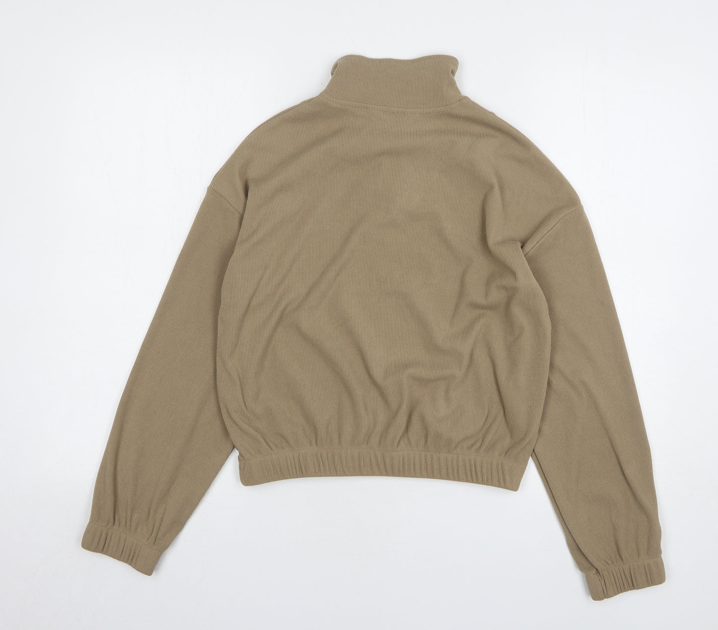 Primark Womens Brown Polyester Pullover Sweatshirt Size 4 Zip