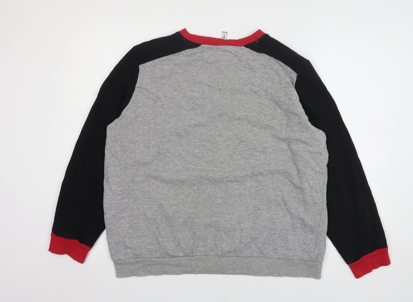 Rainbow Womens Multicoloured Cotton Pullover Sweatshirt Size L Pullover - 80s Star