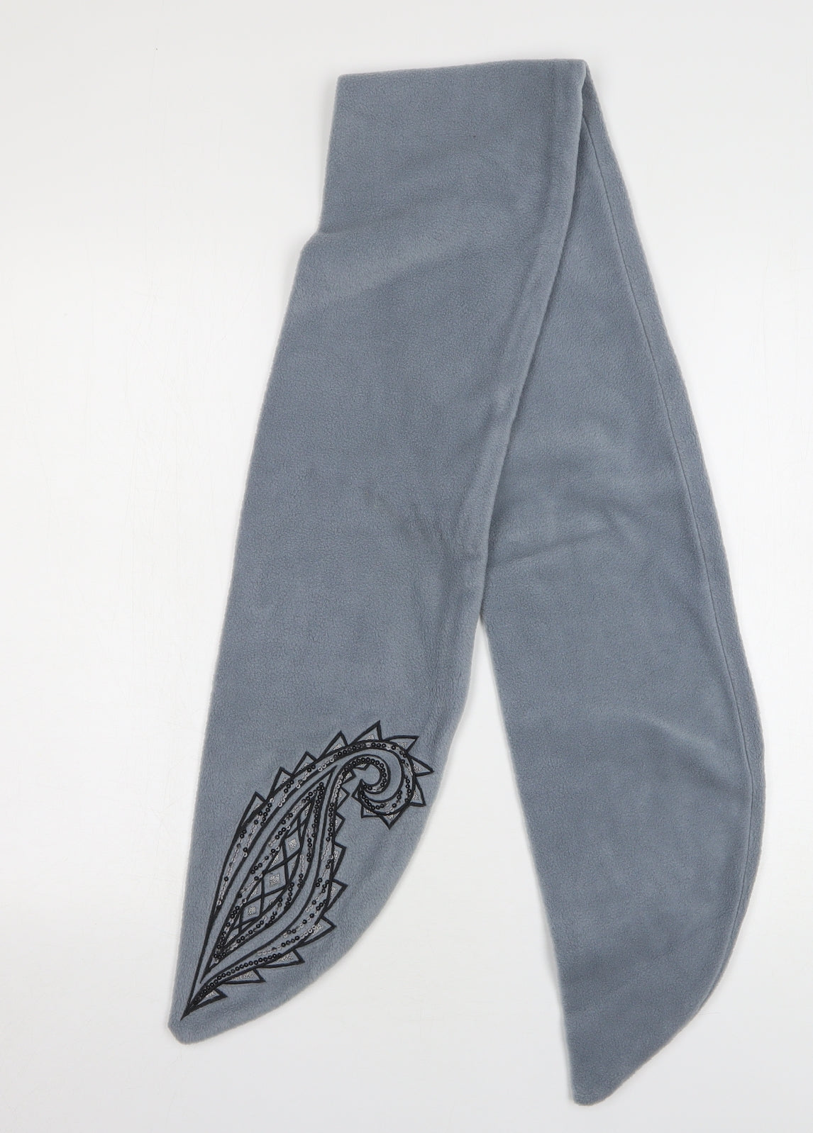 Bob Mackie Womens Grey Paisley Polyester Scarf