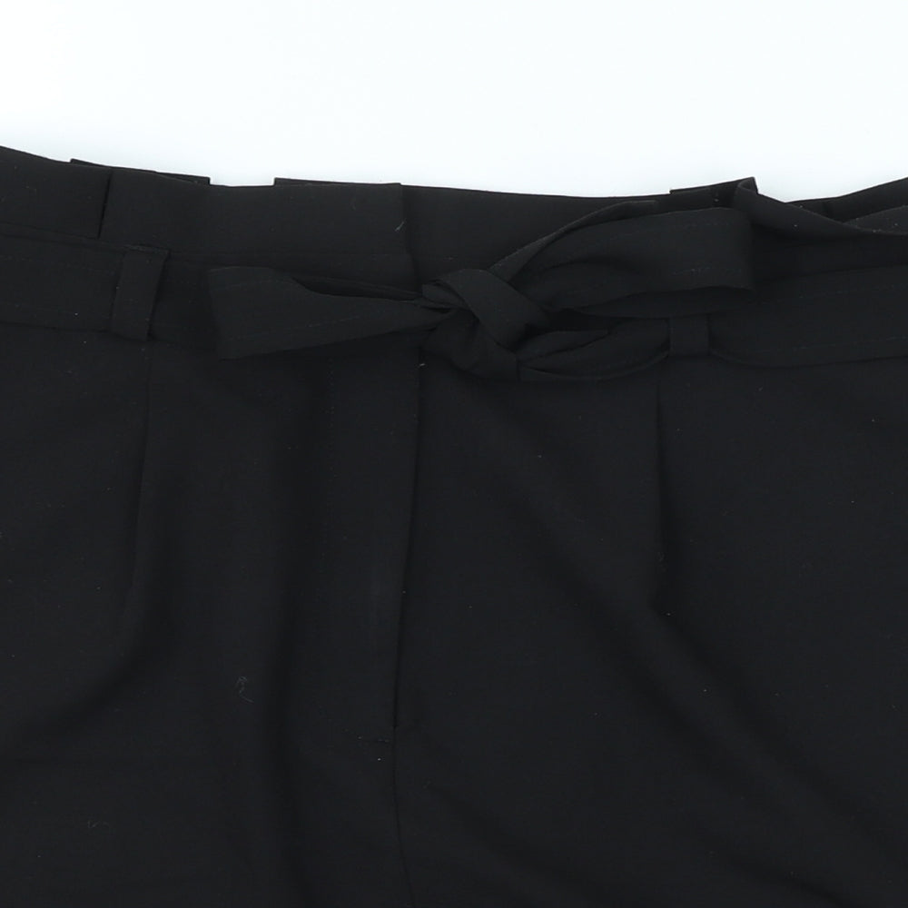 New Look Womens Black Polyester Straight & Pencil Skirt Size 10 Hook & Eye