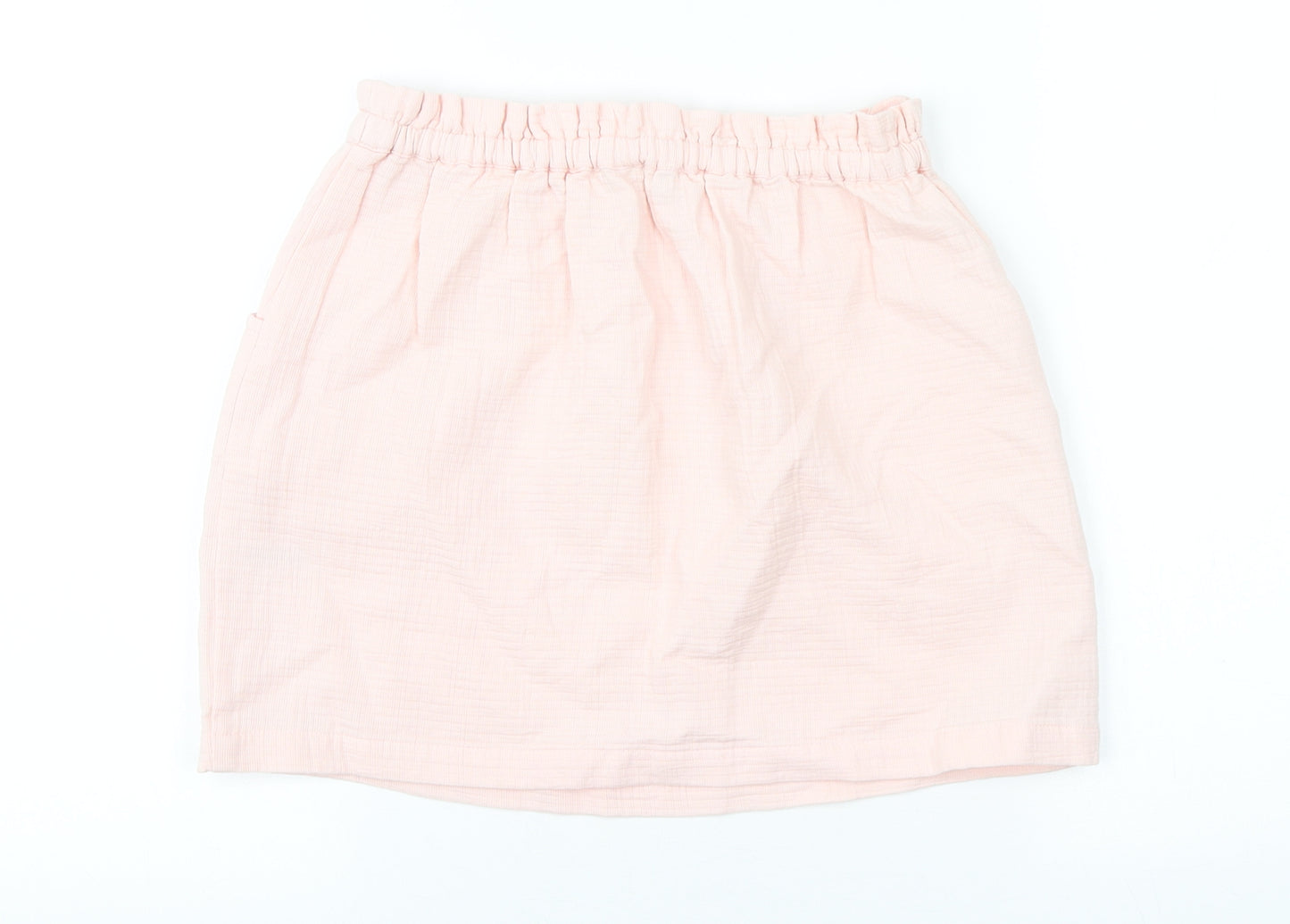 Leigh Tucker Willow Girls Pink Cotton Straight & Pencil Skirt Size 9-10 Years Regular Tie