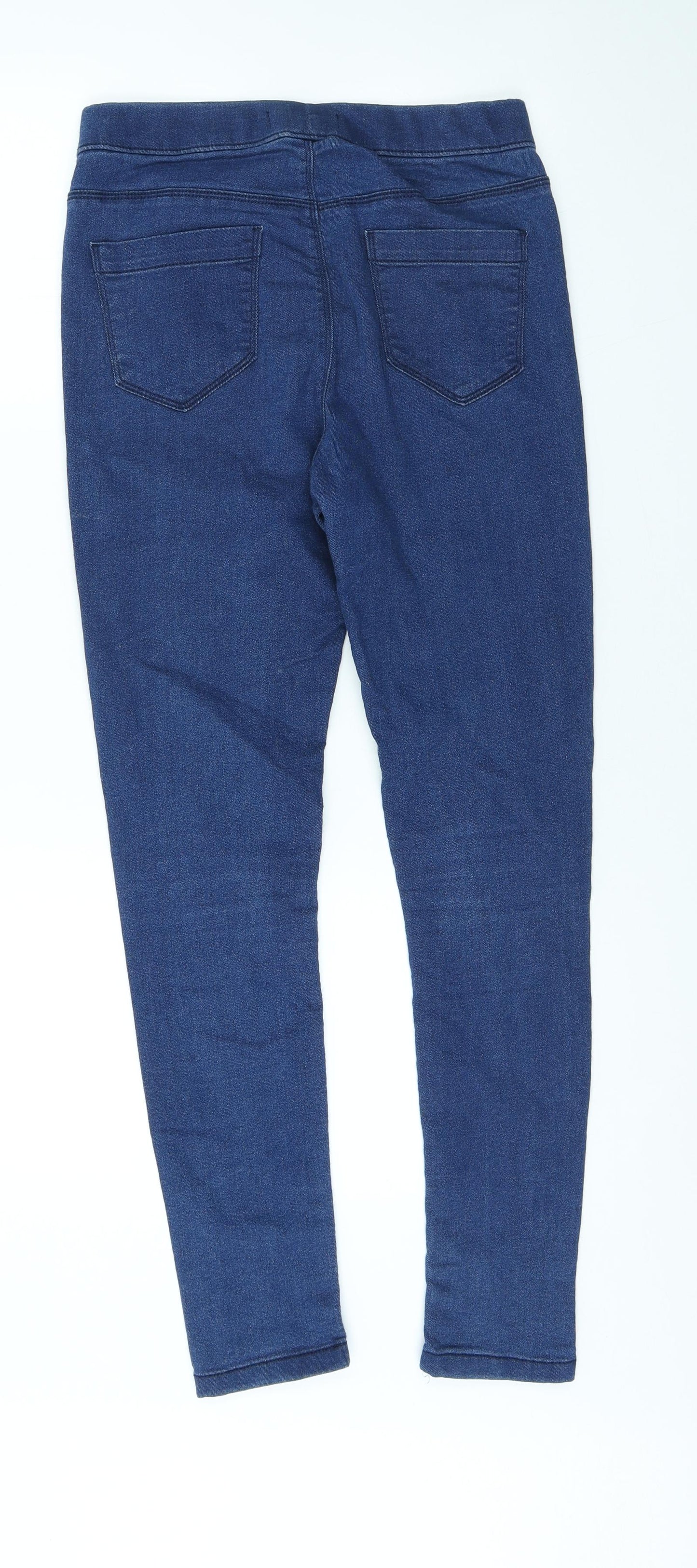 Pep&Co Womens Blue Cotton Jegging Jeans Size 10 L27 in Regular