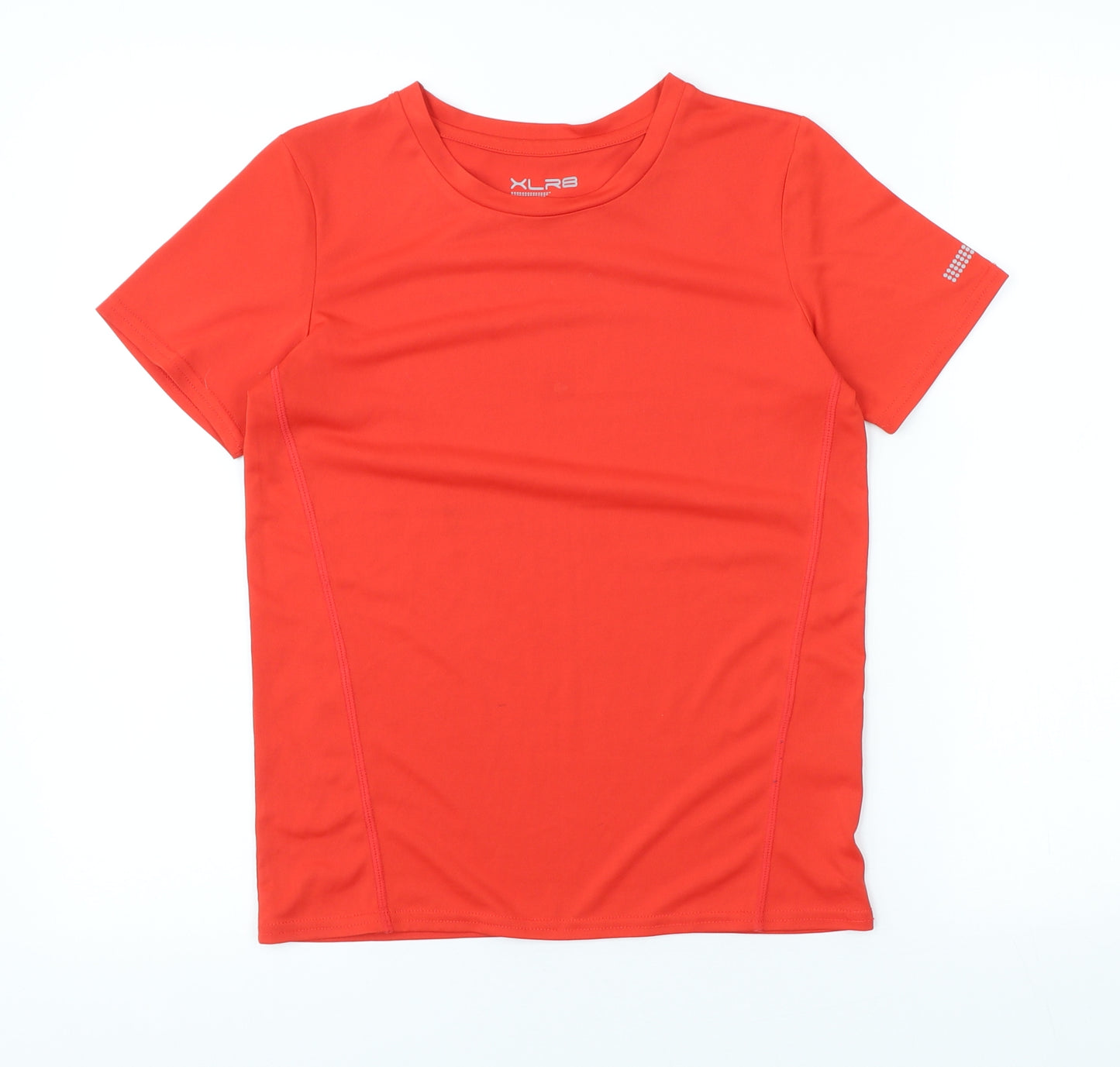 XLR8 Boys Red Polyester Pullover T-Shirt Size 9-10 Years Round Neck Pullover