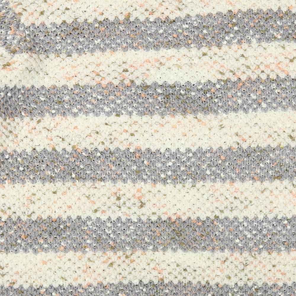 Papaya Womens Beige Crew Neck Striped Polyester Pullover Jumper Size L