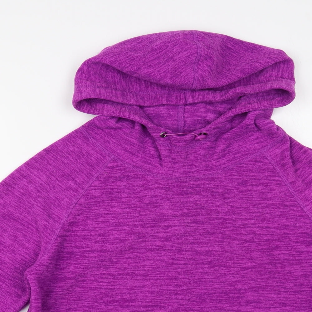 Dunnes Stores Womens Purple Polyester Pullover Hoodie Size 12 Pullover