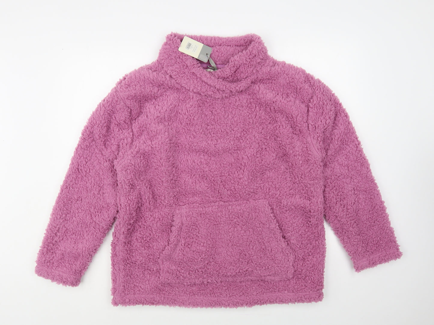 Onfire Womens Pink High Neck Polyester Pullover Jumper Size 16