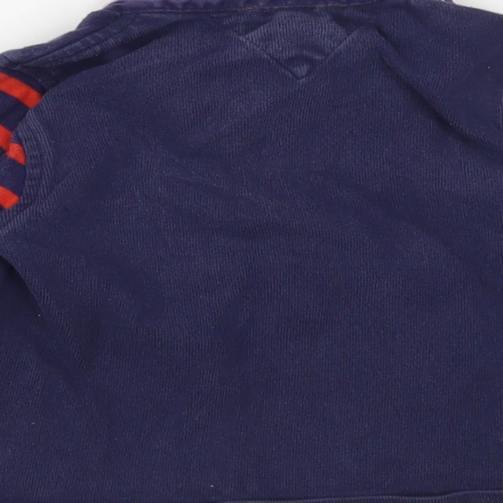Tommy Hilfiger Boys Multicoloured Striped Cotton Pullover Polo Size 3 Years Collared Button