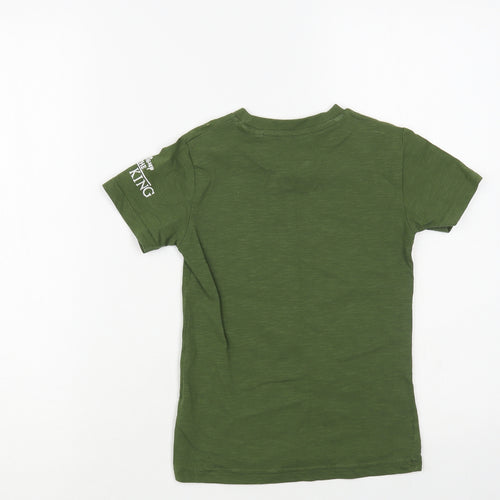 NEXT Girls Green Cotton Pullover T-Shirt Size 4-5 Years Crew Neck Pullover - The Lion King
