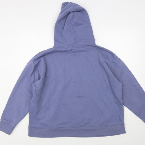 Dunnes Stores Womens Blue Cotton Pullover Hoodie Size XL Pullover