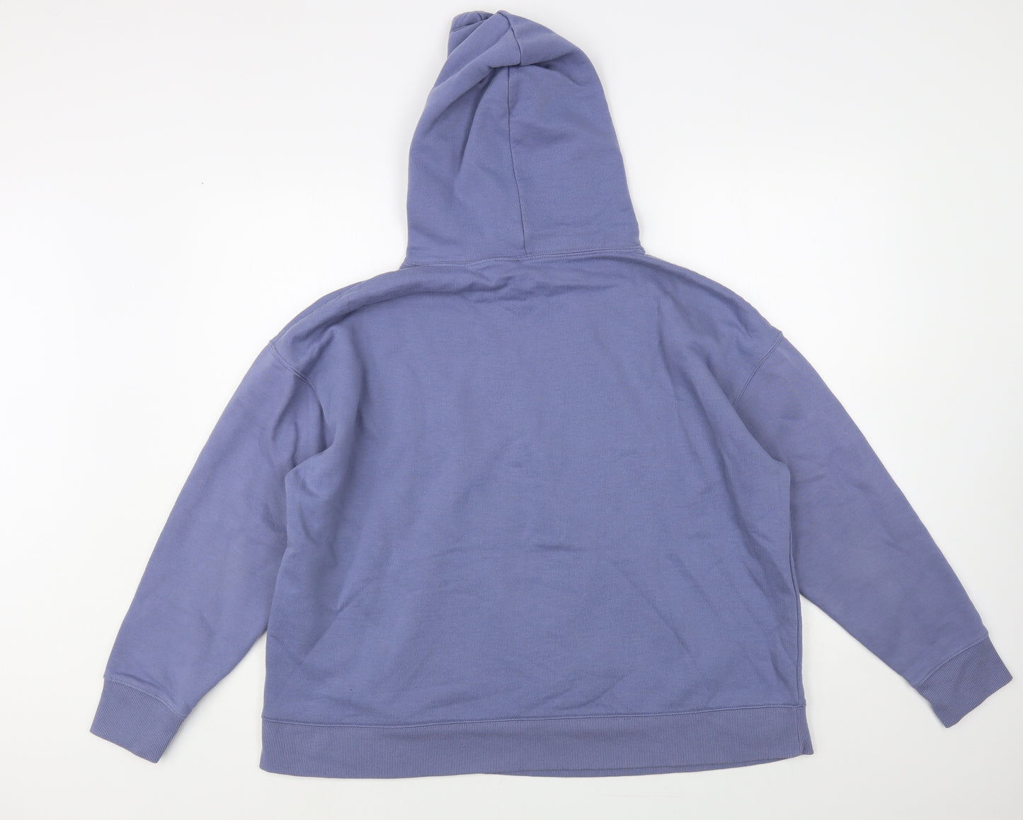 Dunnes Stores Womens Blue Cotton Pullover Hoodie Size XL Pullover