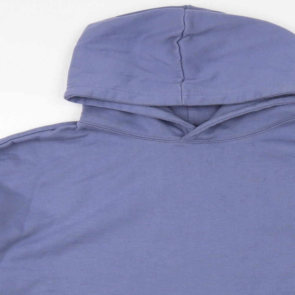 Dunnes Stores Womens Blue Cotton Pullover Hoodie Size XL Pullover