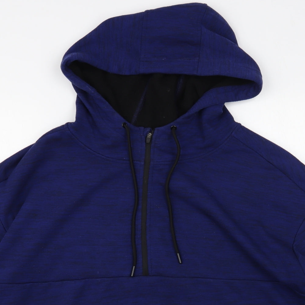 Amazon Womens Blue Polyester Pullover Hoodie Size 2XL Zip