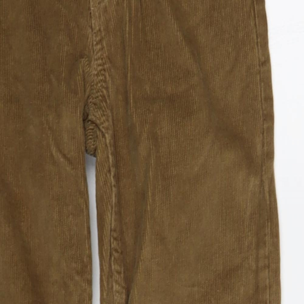 Lands' End Boys Brown Cotton Chino Trousers Size 8-9 Years Regular Button