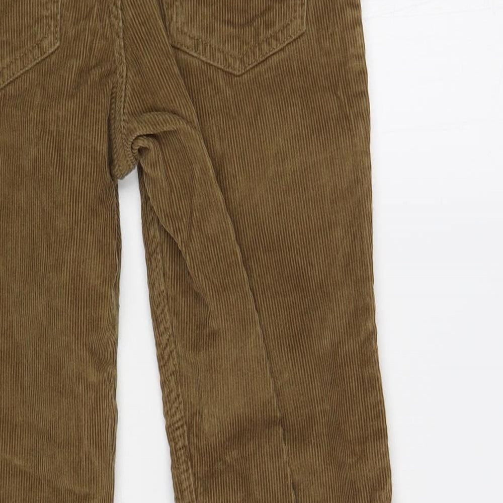 Lands' End Boys Brown Cotton Chino Trousers Size 8-9 Years Regular Button