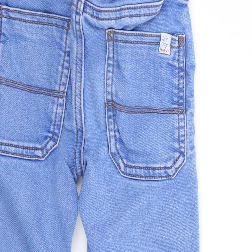 TU Boys Blue Cotton Jogger Jeans Size 18-24 Months Drawstring