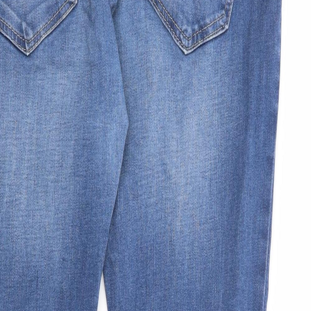 Fashion Jeans Womens Blue Cotton Skinny Jeans Size 29 L30 in Regular Button