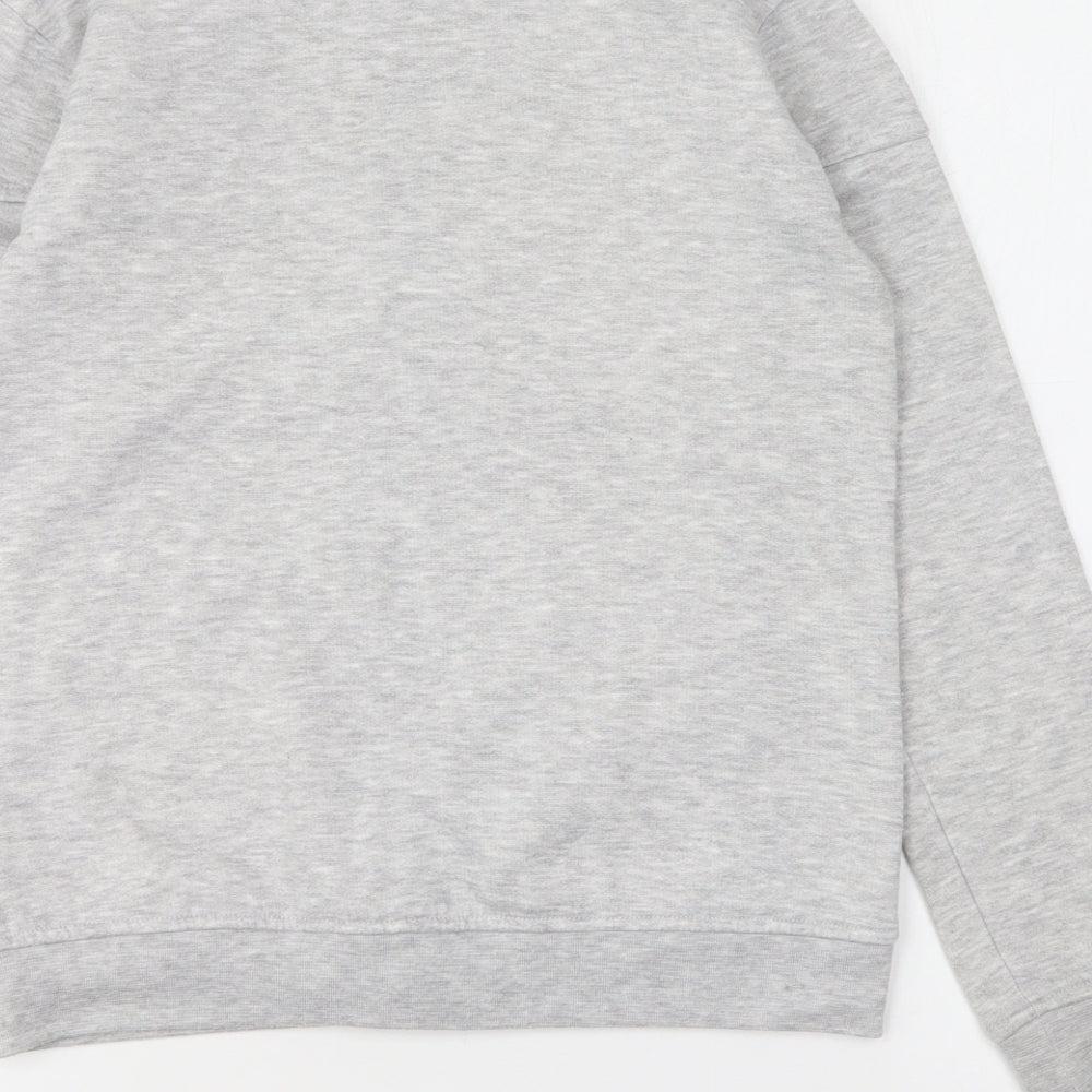 LA Gear Girls Grey Polyester Full Zip Sweatshirt Size 11-12 Years Zip