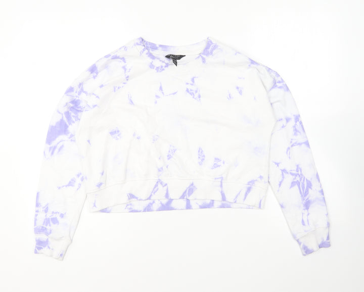 New Look Girls Multicoloured Polyester Pullover Sweatshirt Size 12-13 Years Pullover - Tie Dye