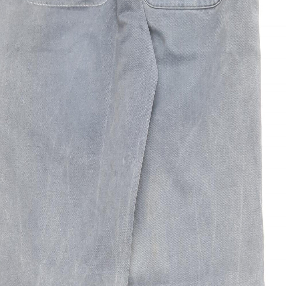 Ted Baker Womens Grey Cotton Straight Jeans Size M L31 in Regular Hook & Eye