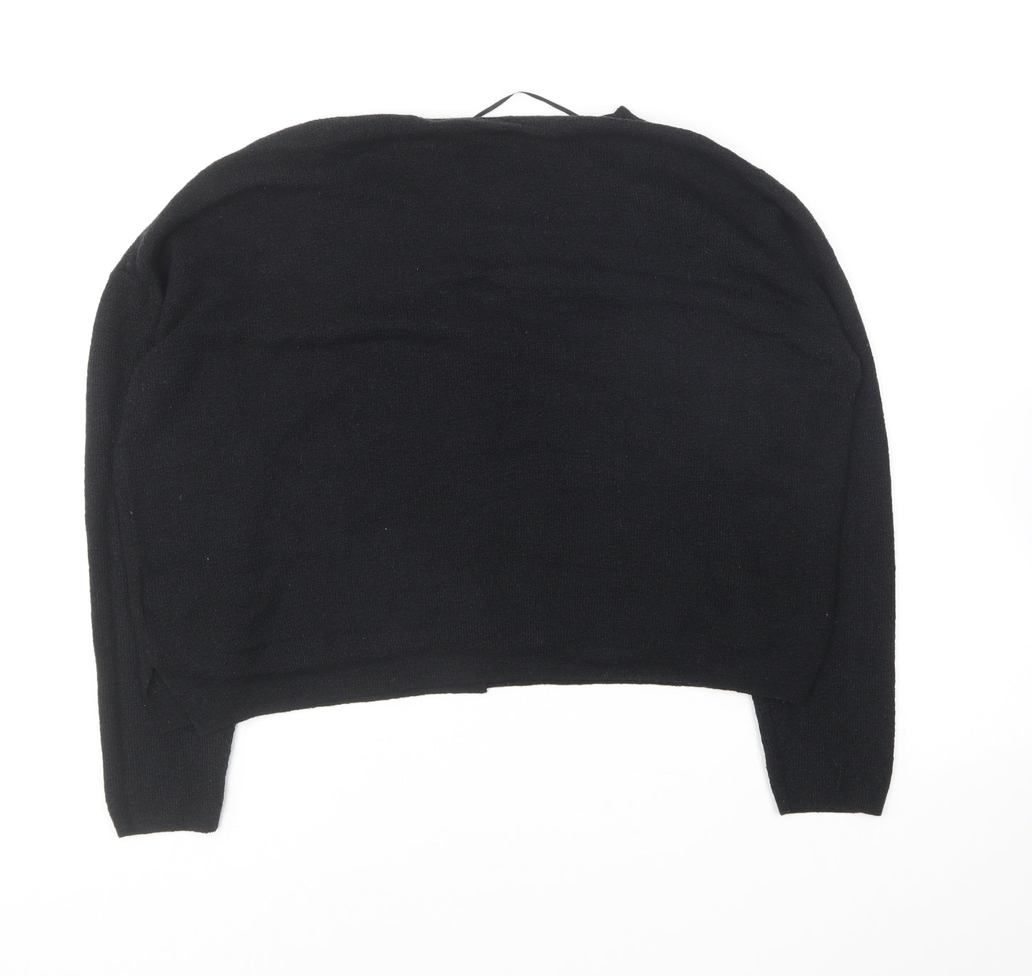 Marks and Spencer Womens Black V-Neck Acrylic Cardigan Jumper Size S