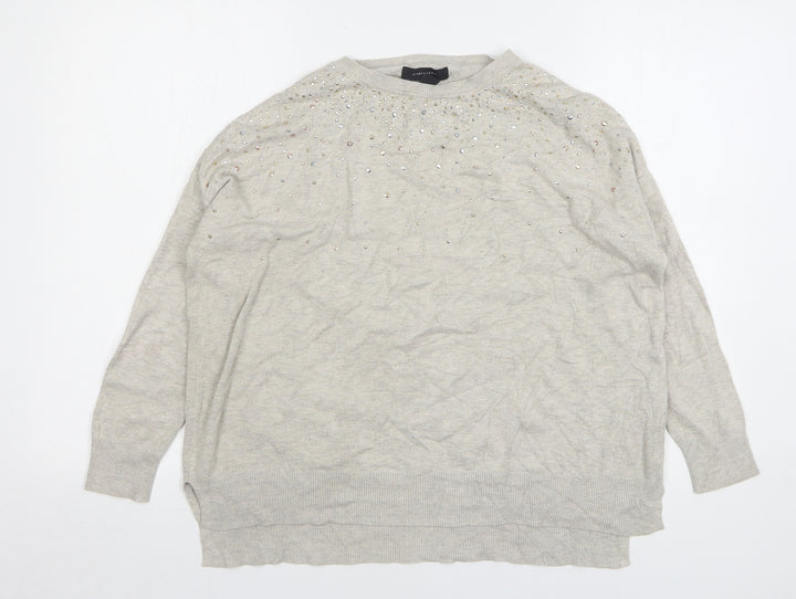 Atmosphere Womens Beige Roll Neck Acrylic Pullover Jumper Size 10