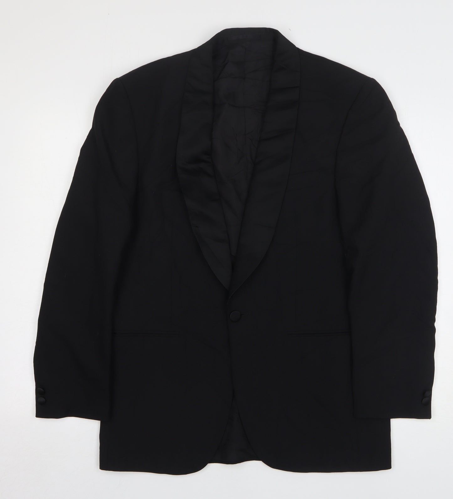 Mr Harry Mens Black Wool Jacket Suit Jacket Size 38