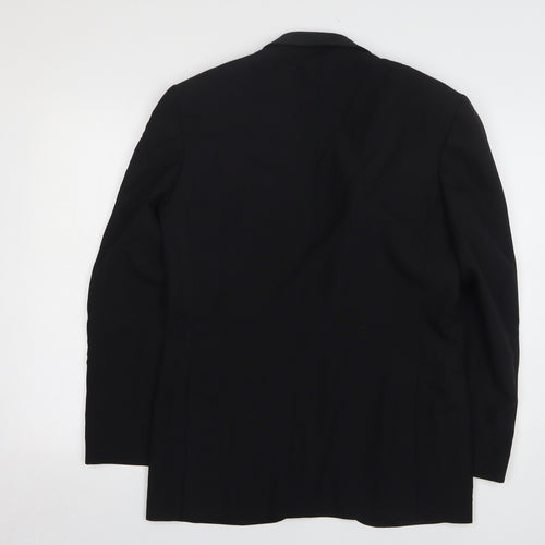 Mr Harry Mens Black Wool Jacket Suit Jacket Size 38