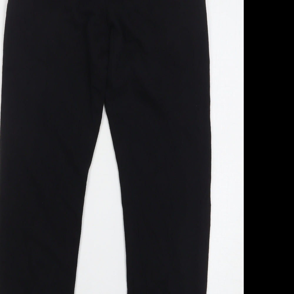H&M Boys Black Geometric Cotton Sweatpants Trousers Size 13 Years Regular Drawstring - Brooklyn