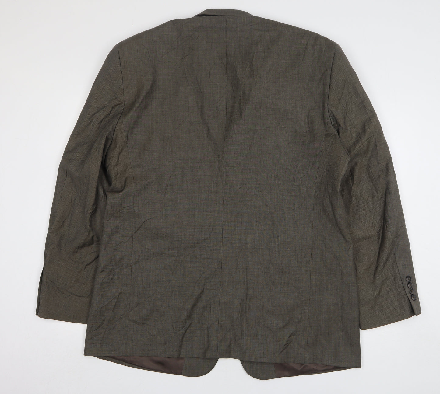 Stafford Mens Green Wool Jacket Suit Jacket Size 46