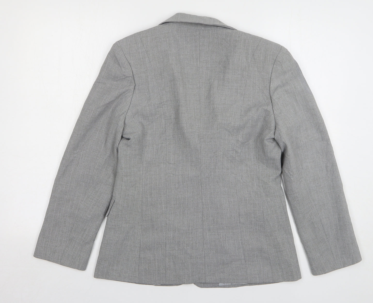 Marks and Spencer Womens Grey Polyester Jacket Suit Jacket Size 10