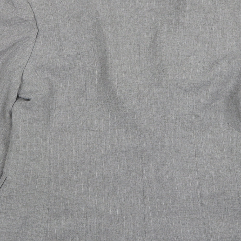 Marks and Spencer Womens Grey Polyester Jacket Suit Jacket Size 10