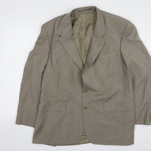The Label Mens Beige Wool Jacket Suit Jacket Size 42