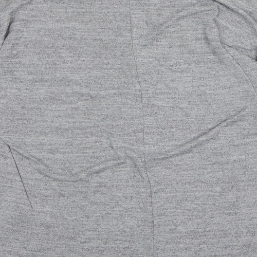 New Look Womens Grey Round Neck Polyester Pullover Jumper Size M