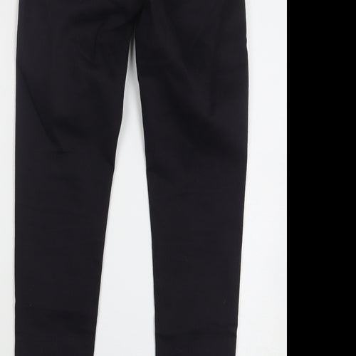 Denim & Co. Womens Black Cotton Skinny Jeans Size 10 L28 in Regular Button