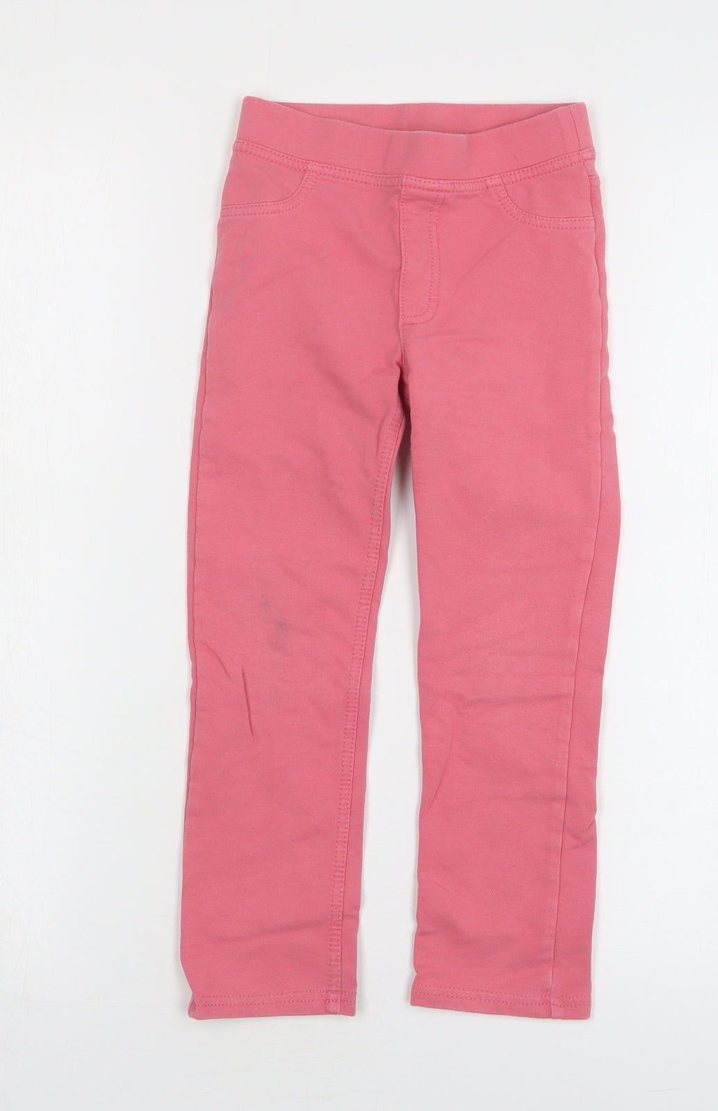 H&M Girls Pink Cotton Jegging Jeans Size 5-6 Years Regular