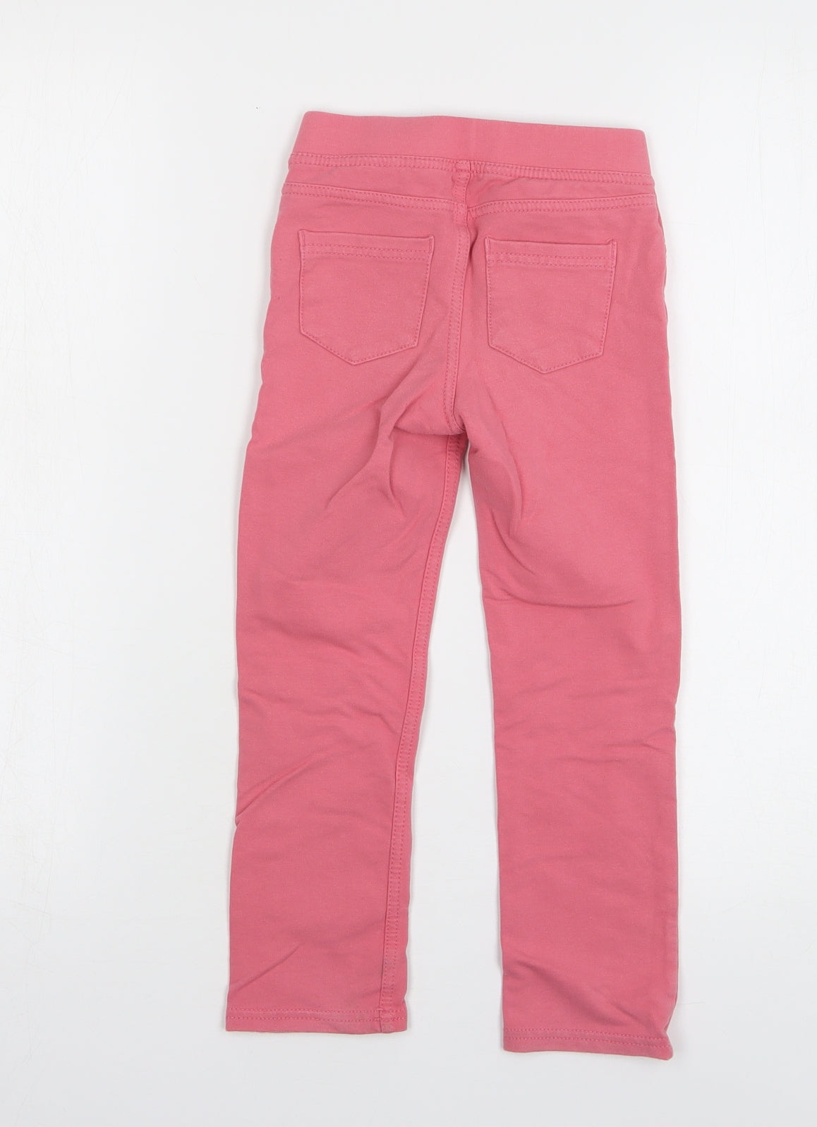 H&M Girls Pink Cotton Jegging Jeans Size 5-6 Years Regular