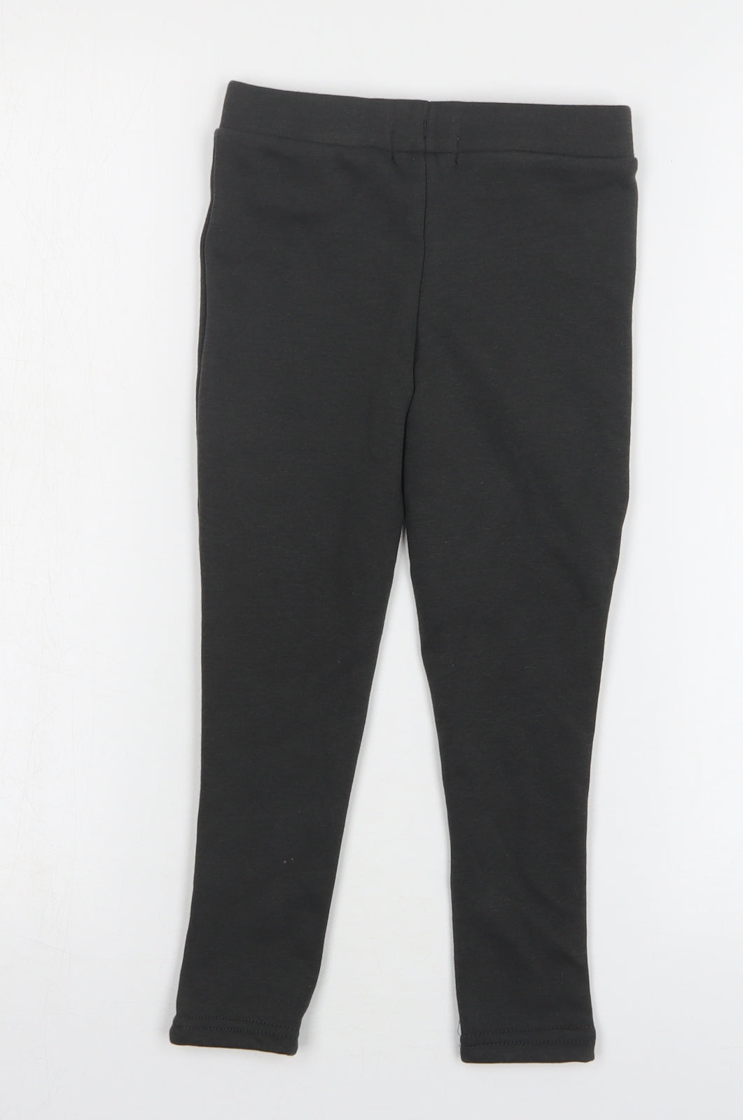 Primark Girls Grey Polyester Sweatpants Trousers Size 5-6 Years Regular - Love Hearts
