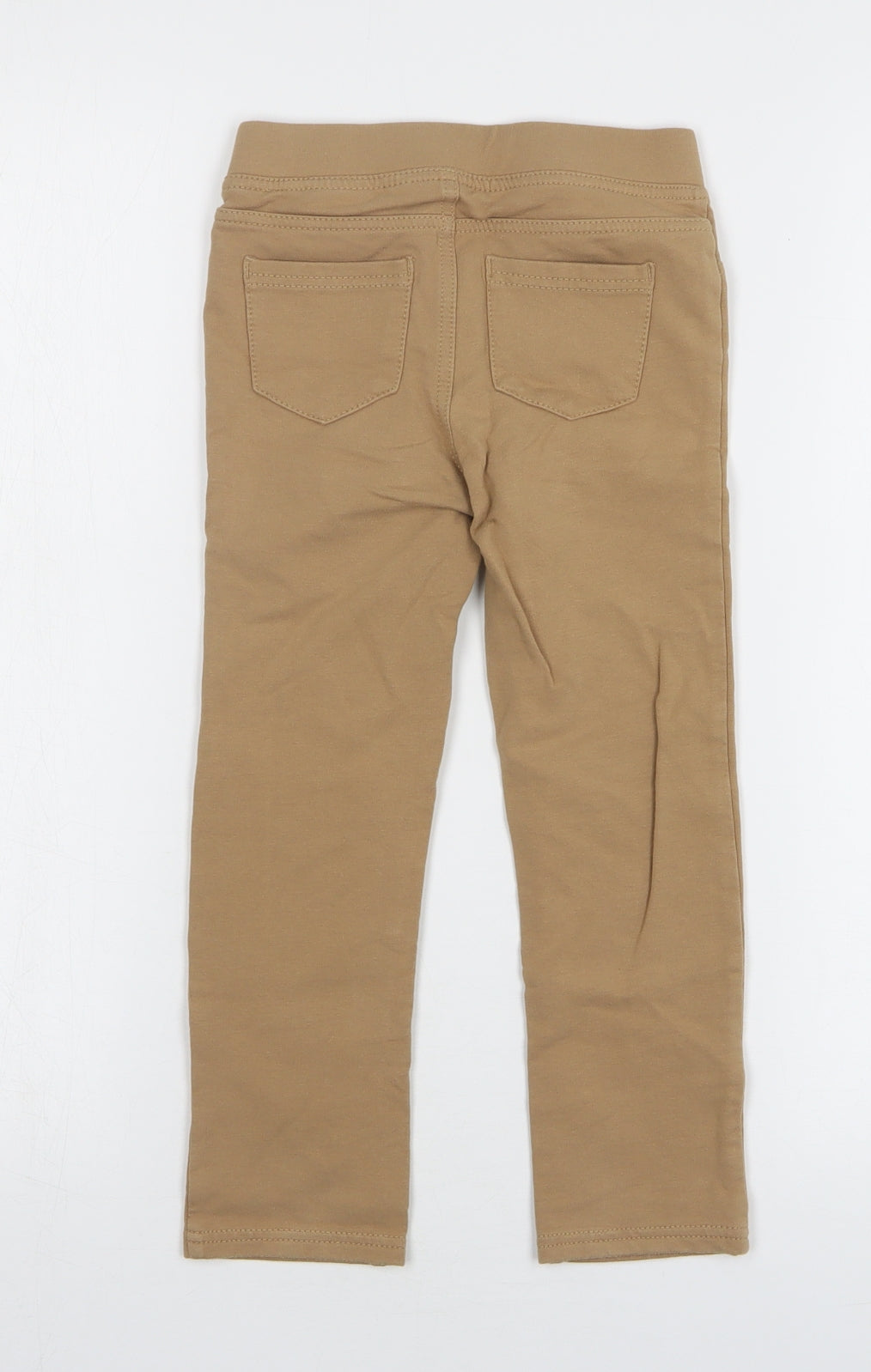 H&M Girls Beige Cotton Jegging Jeans Size 5-6 Years Regular