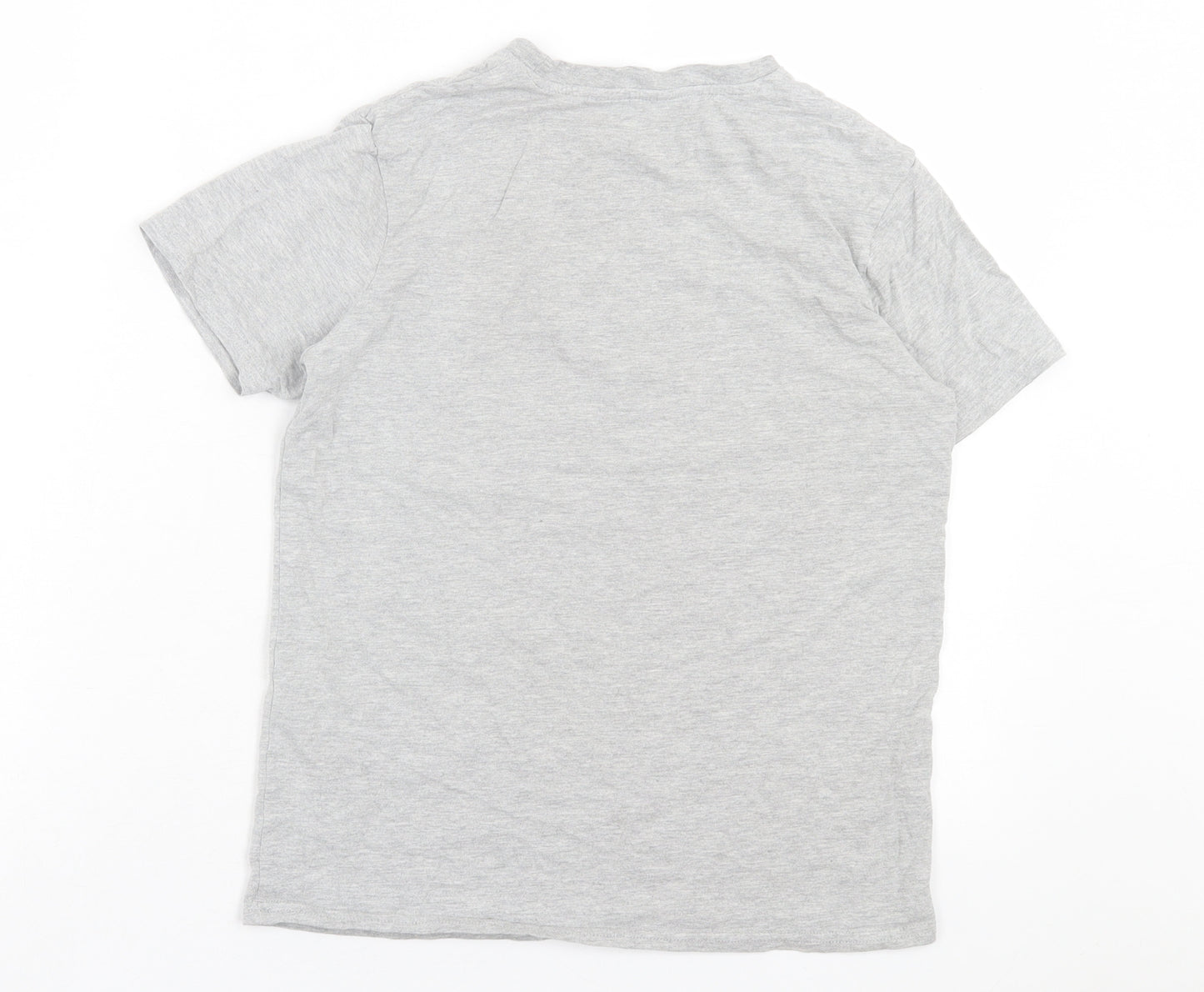 George Boys Grey Cotton Basic T-Shirt Size 11-12 Years Crew Neck Pullover - Pro Gamer