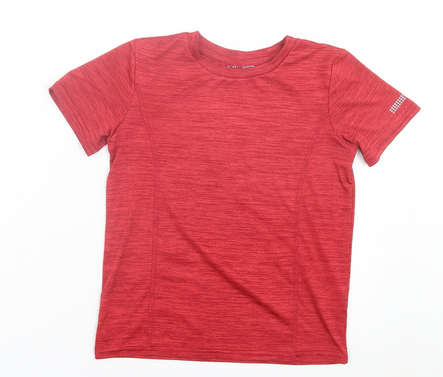 Dunnes Stores Boys Red Polyester Basic T-Shirt Size 7-8 Years Crew Neck Pullover